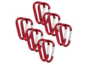 SecureLine 2" Bright Spring Link Carabiner 1/4 in Clip, Pack of 12 - Pink SecureLine 2" Bright Spring Link Carabiner 1/4 in Clip, Pack of 12 - Pink