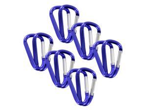 SecureLine 2" Bright Spring Link Carabiner 1/4 in Clip, Pack of 12 - Purple SecureLine 2" Bright Spring Link Carabiner 1/4 in Clip, Pack of 12 - Purple