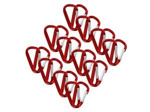 SecureLine 2" Bright Spring Link Carabiner 1/4In Clip, Pack of 24, Red SecureLine 2" Bright Spring Link Carabiner 1/4In Clip, Pack of 24, Red