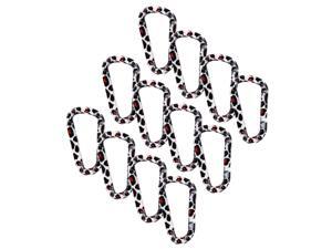 SecureLine 3" Animal Print Spring Link Carabiner 5/16In Clip, Pack of 12,Leopard SecureLine 3" Animal Print Spring Link Carabiner 5/16In Clip, Pack of 12,Leopard