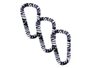 SecureLine 3" Animal Print Spring Link Carabiner 5/16 in Clip, Pack of 3 - Zebra SecureLine 3" Animal Print Spring Link Carabiner 5/16 in Clip, Pack of 3 - Zebra