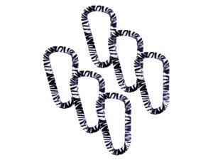 SecureLine 3" Animal Print Spring Link Carabiner 5/16 in Clip, Pack of 6 - Zebra SecureLine 3" Animal Print Spring Link Carabiner 5/16 in Clip, Pack of 6 - Zebra