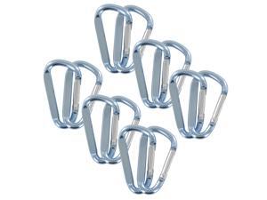 SecureLine 2" Bright Spring Link Carabiner 1/4 in Clip, Pack of 12 - Light Blue SecureLine 2" Bright Spring Link Carabiner 1/4 in Clip, Pack of 12 - Light Blue