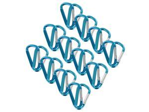 SecureLine 2" Bright Spring Link Carabiner 1/4 in Clip, Pack of 24 - Turquoise SecureLine 2" Bright Spring Link Carabiner 1/4 in Clip, Pack of 24 - Turquoise
