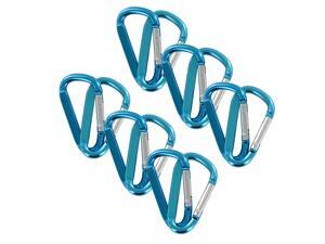 SecureLine 2" Bright Spring Link Carabiner 1/4 in Clip, Pack of 12 - Turquoise SecureLine 2" Bright Spring Link Carabiner 1/4 in Clip, Pack of 12 - Turquoise