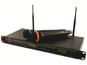 PylePro PDWM2800 Professional UHF Wireless Microphone System With 2 Microphones PylePro PDWM2800 Professional UHF Wireless Microphone System With 2 Microphones
