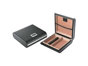 Maldon Black Synthetic Cigar Humidor with Hygrometer & Humidifier Maldon Black Synthetic Cigar Humidor with Hygrometer & Humidifier