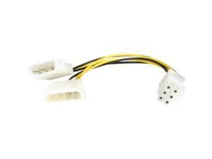 StarTech. 6in LP4 to 6 Pin PCI Express Video Card Power Cable Adapter StarTech. 6in LP4 to 6 Pin PCI Express Video Card Power Cable Adapter