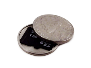 Covert Hollow Spy Coin Micro SD Card Holder (Nickel) Covert Hollow Spy Coin Micro SD Card Holder (Nickel)