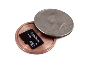 Covert Hollow Spy Coin Micro SD Card Holder (Half Dollar) Covert Hollow Spy Coin Micro SD Card Holder (Half Dollar)