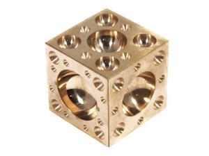 Polished Brass 1.5" Metalworking Dapping Block Polished Brass 1.5" Metalworking Dapping Block