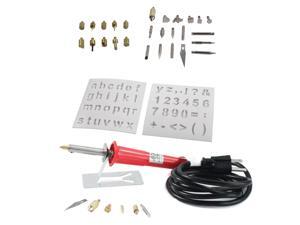 37pc Wood Burning Pen & Assorted Soldering Tips Stencil Set 37pc Wood Burning Pen & Assorted Soldering Tips Stencil Set