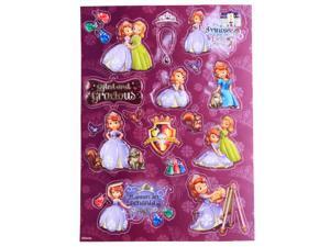2 Pack Disney Sofia the First Raised Sticker Sheet 2 Pack Disney Sofia the First Raised Sticker Sheet