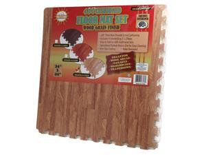 64 Square Foot Foam Interlocking Wood Grain Floor Tile Mat - Oak 64 Square Foot Foam Interlocking Wood Grain Floor Tile Mat - Oak