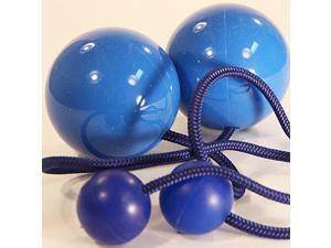 Play Pair of Contact Poi Pro with 80mm Stage Ball- Blue Play Pair of Contact Poi Pro with 80mm Stage Ball- Blue