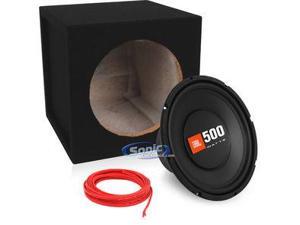 JBL CS1014_MDFS10_BBSW16 10" Single 4-Ohm CS Series Car Subwoofer w/ 10" Sealed Car Sub Box and 16-Gauge 23 Ft Speaker Wire JBL CS1014_MDFS10_BBSW16 10" Single 4-Ohm CS Series Car Subwoofer w/ 10" Sealed Car Sub Box and 16-Gauge 23 Ft Speaker Wire