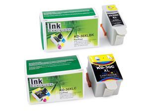 CISinks® 2 Pack - BLACK and COLOR Remanufactured Cartridge for Kodak 30XL HERO 2.2/ 3.1/ 4.2/ 5.1 ESP 1.2/ 3.2/ 3.2s/ C110/ C310/ C315 ESP Office 2150/ 2170 CISinks® 2 Pack - BLACK and COLOR Remanufactured Cartridge for Kodak 30XL HERO 2.2/ 3.1/ 4.2/ 5.1 ESP 1.2/ 3.2/ 3.2s/ C110/ C310/ C315 ESP Office 2150/ 2170