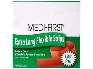 Medi-First Extra Long Flexible Bandage 3/4" x 4 11/16 (320 Bandages) 8 Boxes MS-28535 Medi-First Extra Long Flexible Bandage 3/4" x 4 11/16 (320 Bandages) 8 Boxes MS-28535