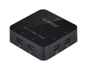 ORICO UCHA-36W-BK BC 1.2 Compatible Rapid 5V 7.2 Amps 36 Watts 6 Port USB Charger HUB ORICO UCHA-36W-BK BC 1.2 Compatible Rapid 5V 7.2 Amps 36 Watts 6 Port USB Charger HUB