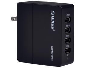 ORICO DCA-4U 4-Port 30W USB Wall Travel Charger with 30W of output - Black ORICO DCA-4U 4-Port 30W USB Wall Travel Charger with 30W of output - Black