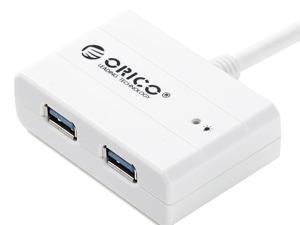ORICO DEU3-2P USB 3.0 2-Port Hub Build-in USB 3.0 Cable - White ORICO DEU3-2P USB 3.0 2-Port Hub Build-in USB 3.0 Cable - White