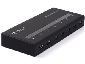 ORICO 7 Port USB3.0 3.3Ft. Smart-Charging HUB Max Deliver 5V2.4A for Your iPad or Other Tablets - Black(BH7-U3) ORICO 7 Port USB3.0 3.3Ft. Smart-Charging HUB Max Deliver 5V2.4A for Your iPad or Other Tablets - Black(BH7-U3)