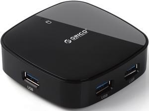 Orico H4818-U3-BK Portable 4-Port USB 3.0 Mini Hub with 3.3ft USB 3.0 Cable Orico H4818-U3-BK Portable 4-Port USB 3.0 Mini Hub with 3.3ft USB 3.0 Cable