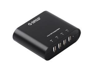 ORICO (DCH-4U) 31W 4-Port Family-Sized USB Desktop Charger for iPhone iPad Samsung Galaxy Cell Phone & Tablet (2x 5V1A & 2x5V2.1A) - Black ORICO (DCH-4U) 31W 4-Port Family-Sized USB Desktop Charger for iPhone iPad Samsung Galaxy Cell Phone & Tablet (2x 5V1A & 2x5V2.1A) - Black