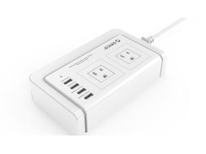 ORICO 2 Outlet Travel Power Board with 2 x 5V1A USB Charger Ports and 2 x 5V2.4A USB Super Charger Ports for iPhone, iPad, Samsung Galaxy S6 / S6 Edge, Nexus, HTC M9, Motorola, LG and More - White ORICO 2 Outlet Travel Power Board with 2 x 5V1A USB Charger Ports and 2 x 5V2.4A USB Super Charger Ports for iPhone, iPad, Samsung Galaxy S6 / S6 Edge, Nexus, HTC M9, Motorola, LG and More - White