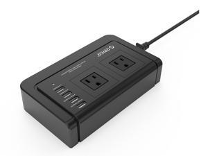 ORICO 2 Outlet Power Strip with Surge Protector,4 USB Intelligence Charging Ports (2x 5V 2.4A,2x 5V 1A)for iPhone 7/7Puls/6S/6S P/5SE/iPad/LG/Samsung/HTC/Nexus and More - Black (OPC-2A4U) ORICO 2 Outlet Power Strip with Surge Protector,4 USB Intelligence Charging Ports (2x 5V 2.4A,2x 5V 1A)for iPhone 7/7Puls/6S/6S P/5SE/iPad/LG/Samsung/HTC/Nexus and More - Black (OPC-2A4U)