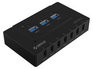 ORICO 10 Port USB HUB (3x USB 3.0 & 7x USB 2.0) with 12V/2.5A Power Adapter & 3.3Ft USB2.0 Cable - Black (H9910-U3) ORICO 10 Port USB HUB (3x USB 3.0 & 7x USB 2.0) with 12V/2.5A Power Adapter & 3.3Ft USB2.0 Cable - Black (H9910-U3)