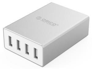 ORICO ASK-4U-US 4-Port USB Desktop Charger Ports with Fast Charging Technology for iPhone 7/7Puls/6S/6S P/5SE/iPad/LG /Samsung/HTC/Nexus and More - Sliver ORICO ASK-4U-US 4-Port USB Desktop Charger Ports with Fast Charging Technology for iPhone 7/7Puls/6S/6S P/5SE/iPad/LG /Samsung/HTC/Nexus and More - Sliver