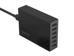 ORICO 50W 6 Port USB Charger with Fast Charging Technology for iPhone 6 / 6 Plus, iPad Air 2 / mini 3, Galaxy S6 / S6 Edge, Nexus, HTC M9, Nokia and More -Black (CSL-6U-US) ORICO 50W 6 Port USB Charger with Fast Charging Technology for iPhone 6 / 6 Plus, iPad Air 2 / mini 3, Galaxy S6 / S6 Edge, Nexus, HTC M9, Nokia and More -Black (CSL-6U-US)