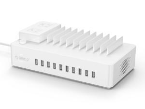 ORICO 2 AC Outlet Power Strip with Surge Protector, 10 Port USB Multi-function Charger Station Power protector Power Strip with Surge Protector -White (MPC-2A10U) ORICO 2 AC Outlet Power Strip with Surge Protector, 10 Port USB Multi-function Charger Station Power protector Power Strip with Surge Protector -White (MPC-2A10U)