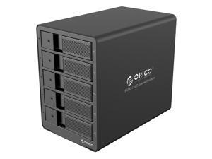 ORICO 9558RU3-BK Aluminum SuperSpeed 5 Bay 3.5 Inch RAID SATA Hard Driver USB 3.0 HDD Enclosure Case Support 5*6TB - Black ORICO 9558RU3-BK Aluminum SuperSpeed 5 Bay 3.5 Inch RAID SATA Hard Driver USB 3.0 HDD Enclosure Case Support 5*6TB - Black