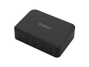 ORICO DCAP-5S 40W 5-Port High Speed Desktop USB Charger for iPhone 6s / 6 / 6 plus, iPad Air 2 / mini 3, Samsung Galaxy S6 Edge / Note 5, HTC M9, Nexus and More - Black ORICO DCAP-5S 40W 5-Port High Speed Desktop USB Charger for iPhone 6s / 6 / 6 plus, iPad Air 2 / mini 3, Samsung Galaxy S6 Edge / Note 5, HTC M9, Nexus and More - Black
