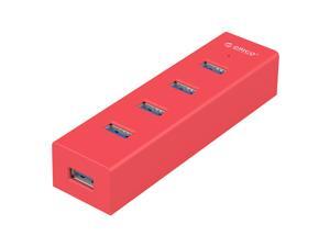 ORICO 4 Port Portable Super Speed USB 3.0 Hub a Built-in 3ft USB 3.0 Cable for Ultra Book, Macbook Air, Windows 8 Tablet Pc - Red (H4013-U3-V1) ORICO 4 Port Portable Super Speed USB 3.0 Hub a Built-in 3ft USB 3.0 Cable for Ultra Book, Macbook Air, Windows 8 Tablet Pc - Red (H4013-U3-V1)