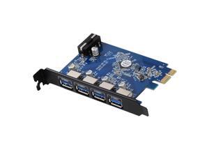 ORICO USB 3.0 PCI-Express Host Controller Card with 4 Port,PCI-Express to USB 3.0 HUB Controller Adapter Card , Black PCI Edition (4 Port Outside) (PVU3-4P) ORICO USB 3.0 PCI-Express Host Controller Card with 4 Port,PCI-Express to USB 3.0 HUB Controller Adapter Card , Black PCI Edition (4 Port Outside) (PVU3-4P)