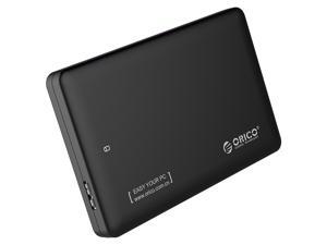 ORICO 2599US3-V1 Tool Free 2.5-Inch SATA 3.0 to USB 3.0 Hard Drive Disk HDD External Enclosure Case for 9.5mm 7mm SATA HDD and SSD - Black ORICO 2599US3-V1 Tool Free 2.5-Inch SATA 3.0 to USB 3.0 Hard Drive Disk HDD External Enclosure Case for 9.5mm 7mm SATA HDD and SSD - Black