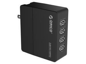 ORICO DCX-4U 34W 6.8A 4-Port Portable Travel Wall USB Charger with Foldable Plug for iPhone 6s / 6 / 6 Plus, iPad Air 2 / iPad mini 3, Samsung Galaxy S6 Edge / Note 5, HTC M9, Nexus and More - Black ORICO DCX-4U 34W 6.8A 4-Port Portable Travel Wall USB Charger with Foldable Plug for iPhone 6s / 6 / 6 Plus, iPad Air 2 / iPad mini 3, Samsung Galaxy S6 Edge / Note 5, HTC M9, Nexus and More - Black