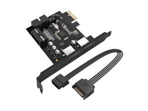 ORICO USB 3.0 PCI Express Card Hub Controller Adapter Card with 2 Rear USB 3.0 Hosts and Internal USB 3.0 20PIN Connector PCI - PVU3-2O2I ORICO USB 3.0 PCI Express Card Hub Controller Adapter Card with 2 Rear USB 3.0 Hosts and Internal USB 3.0 20PIN Connector PCI - PVU3-2O2I