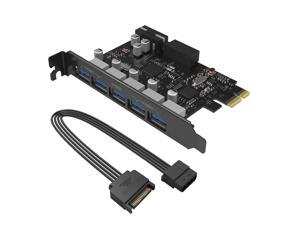 ORICO Monster USB 3.0 PCI - Express Card with 5 Rear USB 3.0 Ports and 1x Internal USB 3.0 20-PIN Connector Controller Adapter Card (PVU3-502I) ORICO Monster USB 3.0 PCI - Express Card with 5 Rear USB 3.0 Ports and 1x Internal USB 3.0 20-PIN Connector Controller Adapter Card (PVU3-502I)