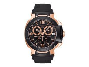 Tissot Quartz T-Race Red Strap Black Chronograph Dial Men's Watch T048.417.27.057.06 Tissot Quartz T-Race Red Strap Black Chronograph Dial Men's Watch T048.417.27.057.06