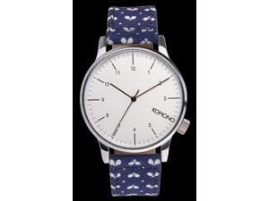 Komono Winston Print Analog Silver Dial Unisex Watch KOM-W2152 Komono Winston Print Analog Silver Dial Unisex Watch KOM-W2152