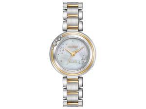 Citizen Citizen L Carina EM0464-59D Silver Diamond/Two-Tone (Silver / Gold) Stainless Steel Analog Eco-Drive Women's Watch Citizen Citizen L Carina EM0464-59D Silver Diamond/Two-Tone (Silver / Gold) Stainless Steel Analog Eco-Drive Women's Watch