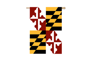 Maryland State Applique Garden Flag Maryland State Applique Garden Flag