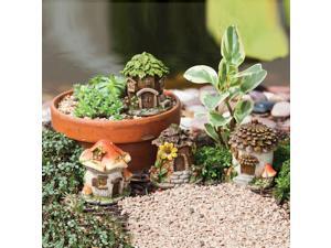 Mini Fairy Houses Set Of 4 Mini Fairy Houses Set Of 4