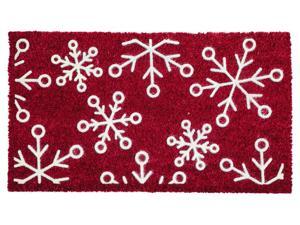 Evergreen Snowflake FlockedCoir Mat, 28 x 16 inches Evergreen Snowflake FlockedCoir Mat, 28 x 16 inches