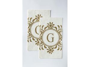 Cypress Home Embossed Monogram G Paper Guest Napkin, 90 count Cypress Home Embossed Monogram G Paper Guest Napkin, 90 count