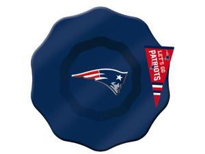 New England Patriots Hand-Painted Glass Dip Bowl with Charm New England Patriots Hand-Painted Glass Dip Bowl with Charm